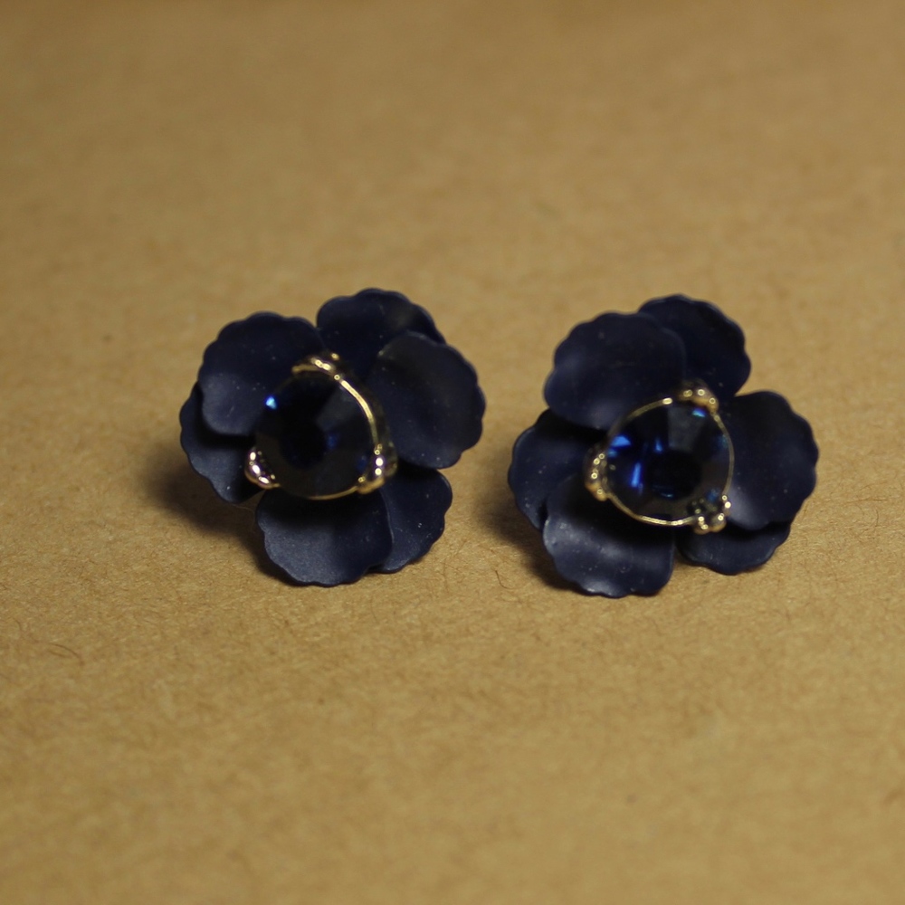 Navy Blue Earrings